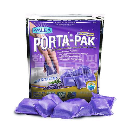 포타팩 용변분해제 캠핑카 변기약 카라반 PORTA-PAK 블루 라벤더 엘레몬 아쿠아팩 포터팩 똥약