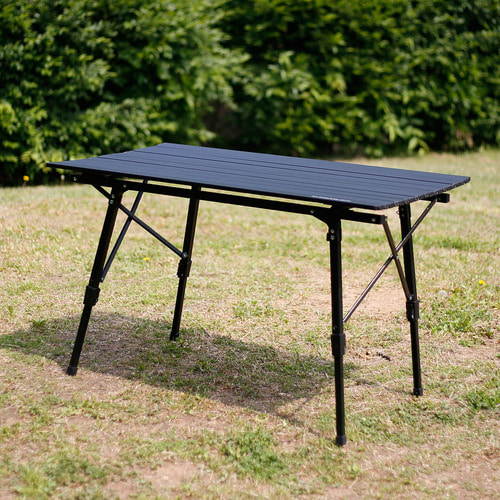 알래스카블랙 캠핑 롤 테이블 휴대용 접이식 알루미늄 테이블 1000