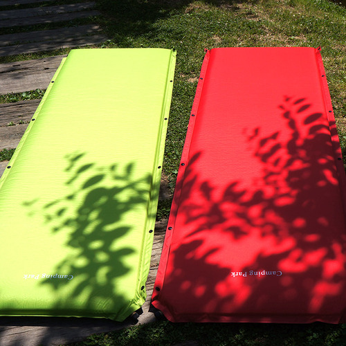 헬로우캠핑 컬러 자충매트 8cm 레드,그린 캠핑매트 에어매트